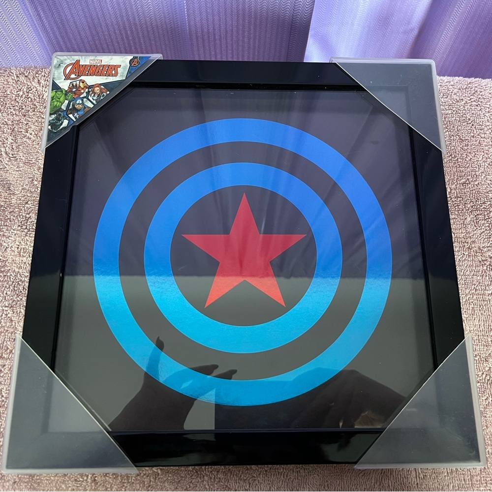 Captain America Shield Shadowbox Wall Art